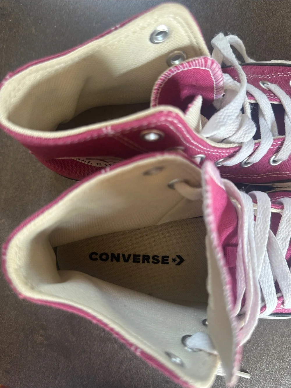 Converse Kids High-Top Sneakers in Wine with White